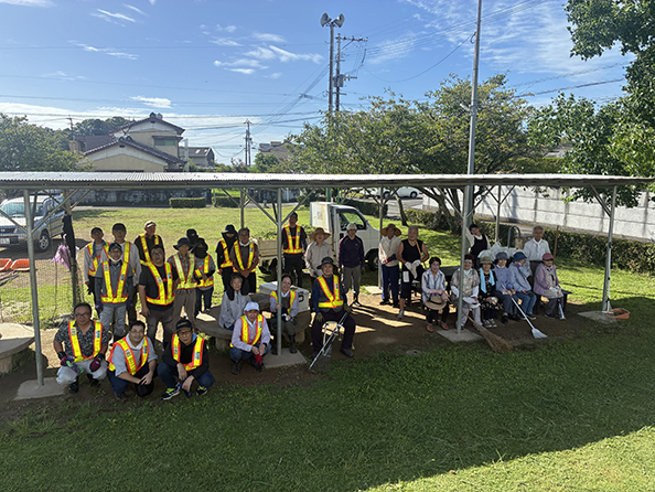 20250727 本町街区公園美化清掃活動　集合写真